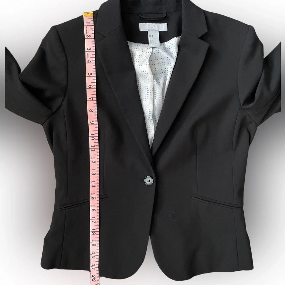 H&M Black Fitted Blazer - Picture 6 of 9